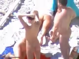 Sunbathing Beach Sluts Have Some Teen Group xxx film Fun